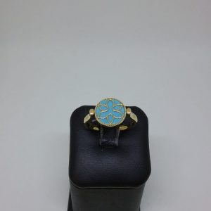 Bague turquoise reversible