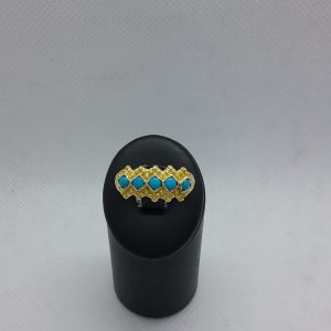 Bague turquoises