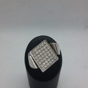 Bague pavé diamants