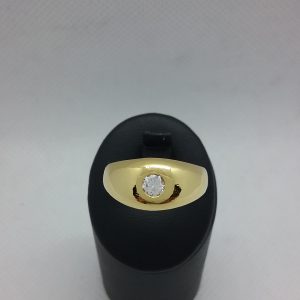 Bague jonc diamant
