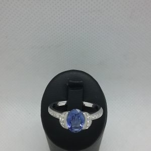Bague saphir diamants