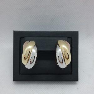 Boucles d'oreilles créoles 3 ors