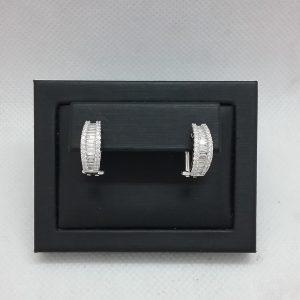 Demi-créoles diamants