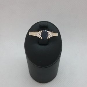 Bague saphir diamants