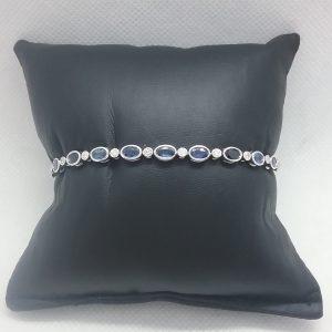 Bracelet saphirs diamants