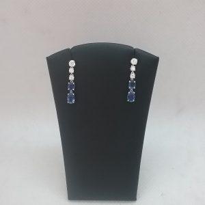 Boucles d'oreilles saphirs