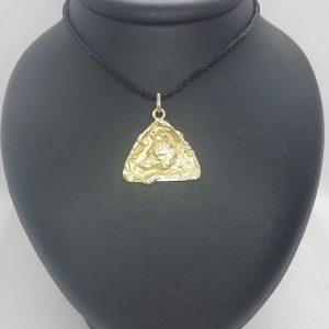 Médaille triangulaire loup