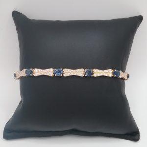 Bracelet saphirs diamants