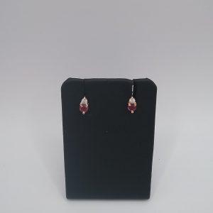Boucles d'oreilles rubis diamant