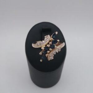 Bague saphirs diamants