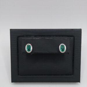 Boucles d'oreilles émeraudes
