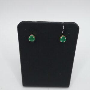 Boucles d'oreilles émeraudes