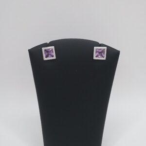 Boucles d'oreilles améthyste