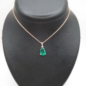 Pendentif émeraude
