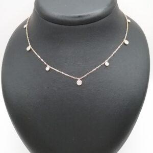 Collier or jaune diamants