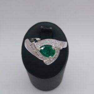 Bague émeraude et diamants