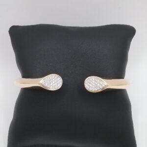 Bracelet jonc diamants